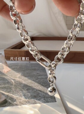 S26原重工手链T家经典款圆球铃铛纯银粗链可调节轻奢小众级感