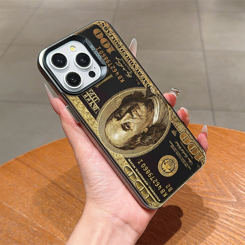 个性美金印钞苹果15手机壳iphone16promax欧美13/12/11防摔保护XS