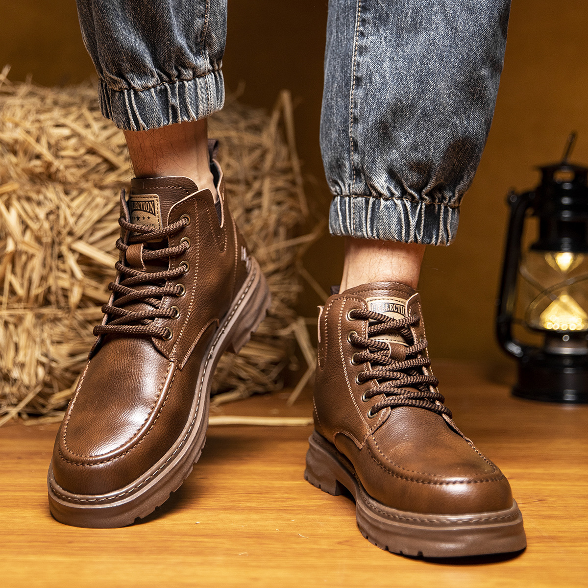 高端男士休闲冬季马丁靴