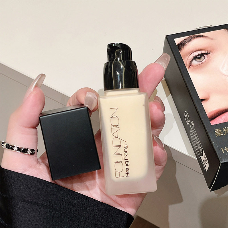 MANSLY柔光持妆遮瑕粉底液BB霜轻盈透亮保湿干皮不卡粉持久