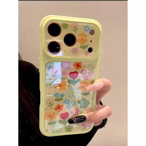 Oil Painting Flower Print Full Wrap Shockproof Phone Case 适用 iPhone 17 Pro Max 16 Pro 15 14 13