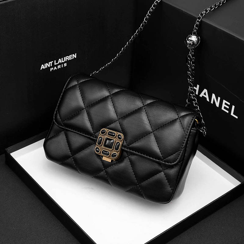 品牌新品真皮菱格链条斜挎包大容量肩金球包时尚女包,箱包皮具/热销女包/男包,通用款女包,淘宝优惠券,粉丝福利购,淘宝优惠卷