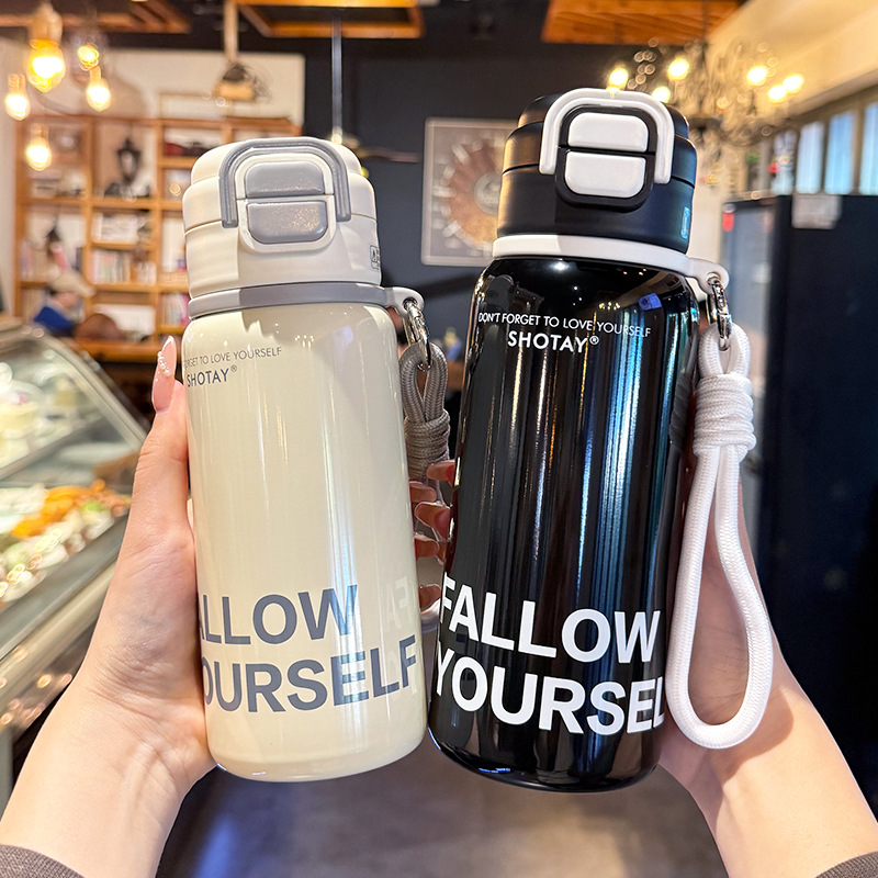 尚泰双饮口316不锈钢保温杯