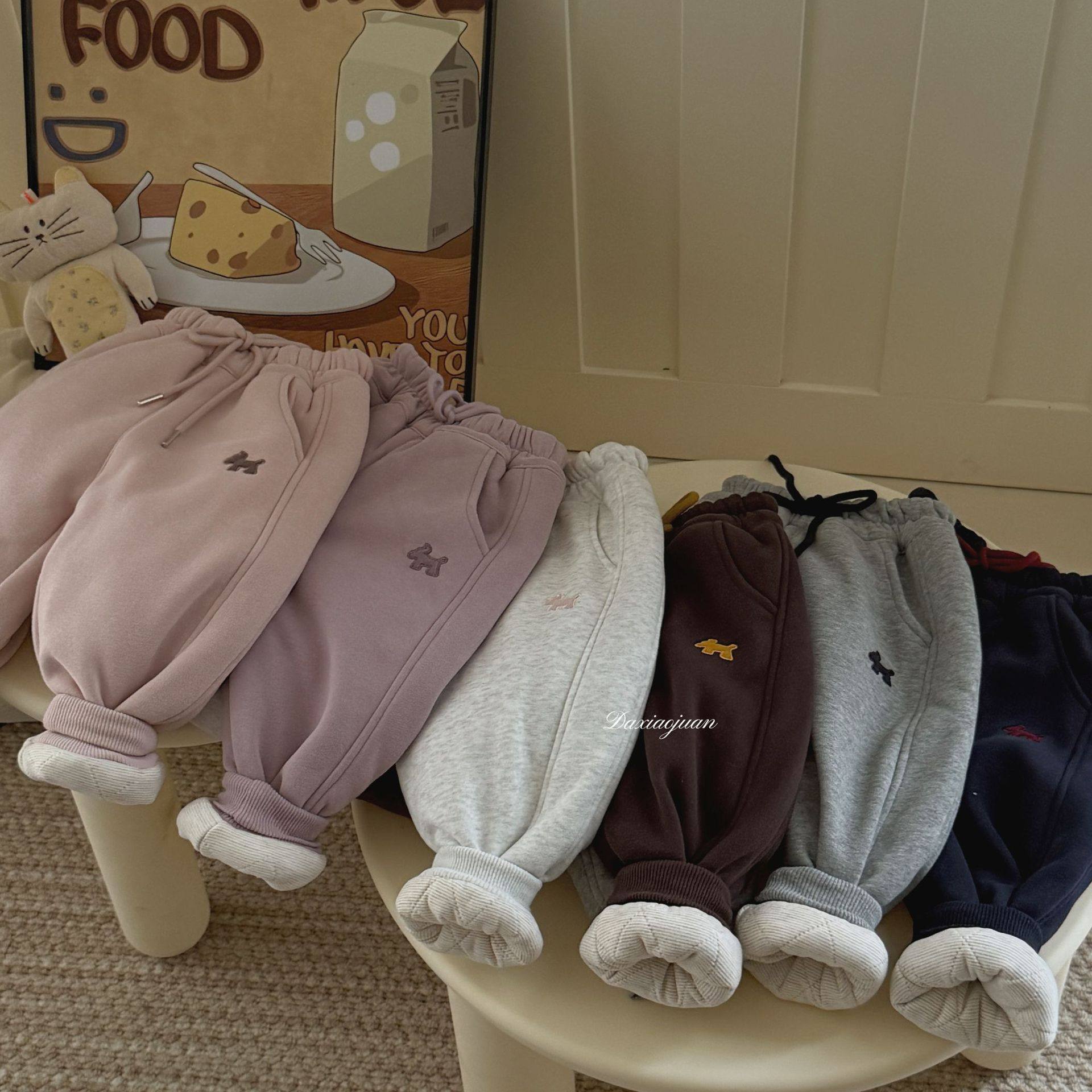 大小卷 冬季新款一条过冬裤蚕丝加绒加厚男童女童休闲卫裤保暖裤,童装/婴儿装/亲子装,裤子,淘宝优惠券,粉丝福利购,淘宝优惠卷