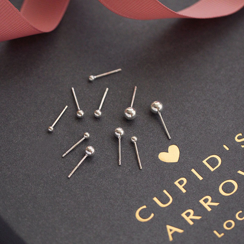 s925纯银豆豆耳钉女银珠圆球耳环耳棒简约耳骨钉小巧养耳洞潮,饰品/流行首饰/时尚饰品新,耳环,淘宝优惠券,粉丝福利购,淘宝优惠卷