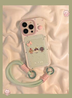 泼墨汉堡适用苹果15手机壳14/13女款13promax级11防摔iPhone12