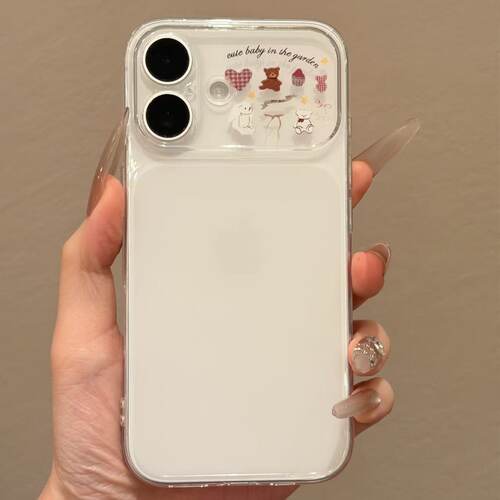 小熊玩偶透明大视窗苹果iPhone