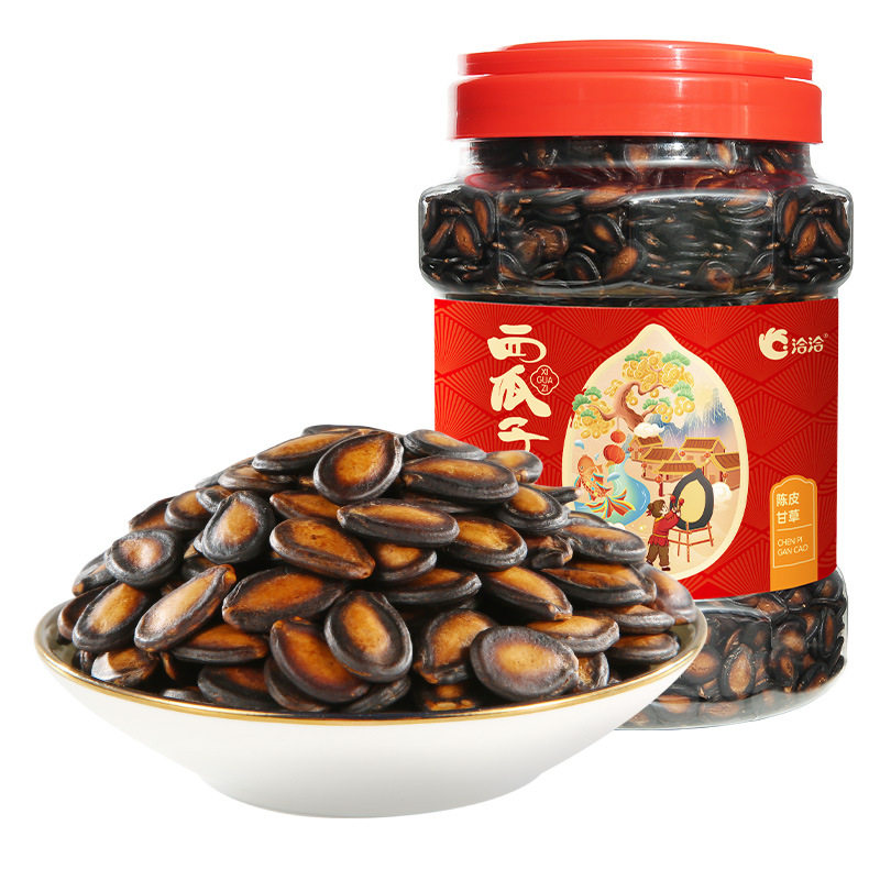 洽洽瓜子陈皮甘草味西瓜子洽洽998g黑瓜子大片年货零食