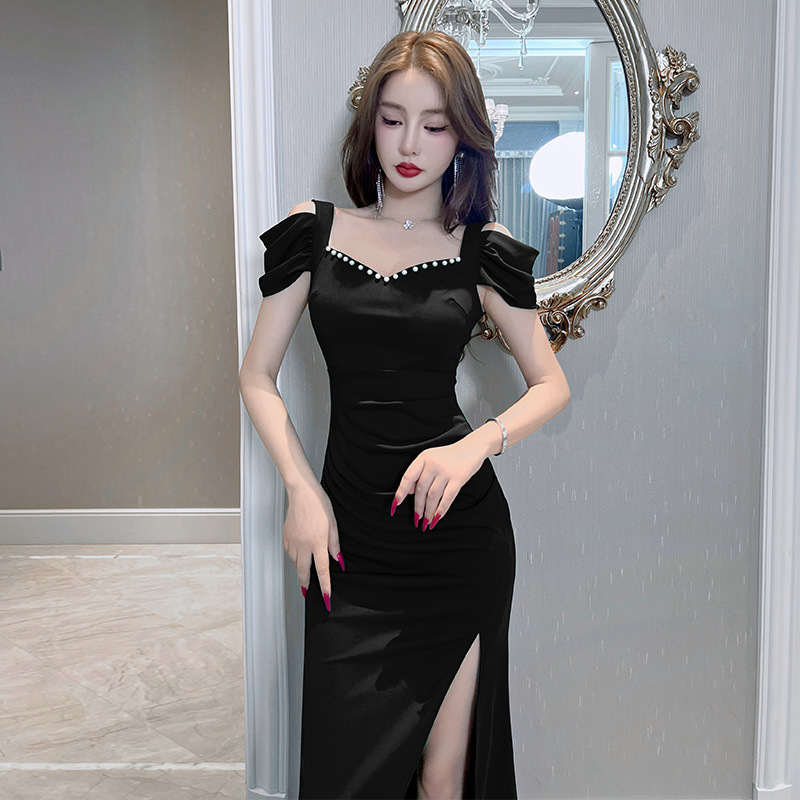 夜店女装包臀显瘦性感新款夜场包臂礼服修身裙子打底低胸连衣裙酒