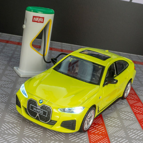 宝马I4M50新能源汽车模型玩具车