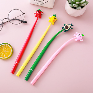 摇摇乐笔卡通水果表情学生中性笔书写工具解压水笔压签字笔小礼品