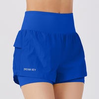 Summer loose, breathable, quick-drying fitness sports shorts, women's yoga shorts, versatile casual shorts with lining to prevent exposure thumbnail 5