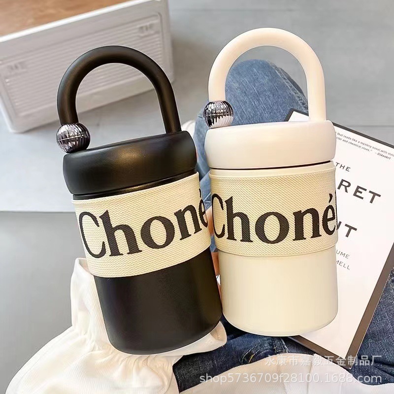 小香风水杯咖啡杯保温保冷杯女生随行杯316不锈钢便携水壶杯子