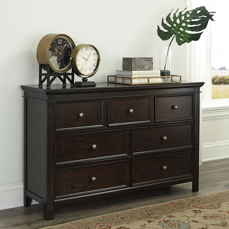 新款爱室丽经典美式复古乡村双人平板大床床头柜斗柜梳妆台组合B5