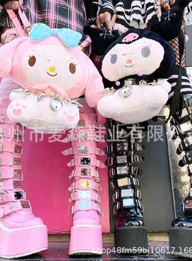 design female wedges high heels high boots platform gothic