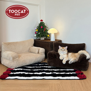 ZOO TOOCAT猫咪宠物沙发床秋冬狗窝猫窝床全套可拆洗毛绒宠物窝