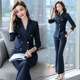 面试西装 柒雁职业装 时尚 女ol正装 销售干练工作服百搭 春秋西服套装