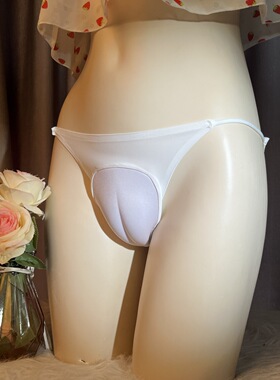 无痕冰丝伪娘cd变装性感反串专用鲍鱼勒痕假阴隐藏jj内裤开档男娘