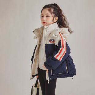 女童羽绒棉服冬装2025新款冬季儿童新款加厚棉袄韩版宽松棉衣外套