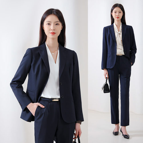 竹纤维西装套装商务高端西服