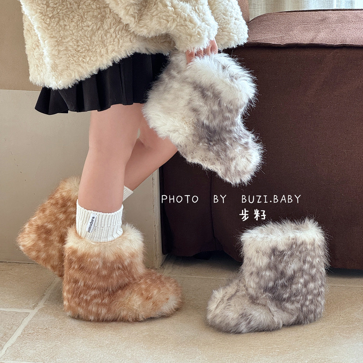 韩版童鞋2025女童冬季新款怪兽儿童毛毛靴加绒加厚雪地靴保暖棉靴,童鞋/婴儿鞋/亲子鞋,棉靴,淘宝优惠券,粉丝福利购,淘宝优惠卷