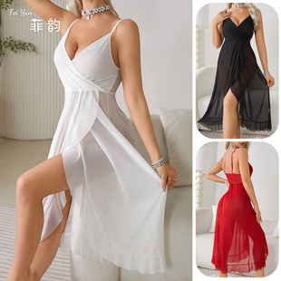 sleeveless backless camisole chiffon 裙 Nightclub dress sexy