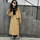 女童秋装套装2025新款休闲短款拉链上衣工装裙两件套中大童洋气潮，童装休闲套装，祺儿童装