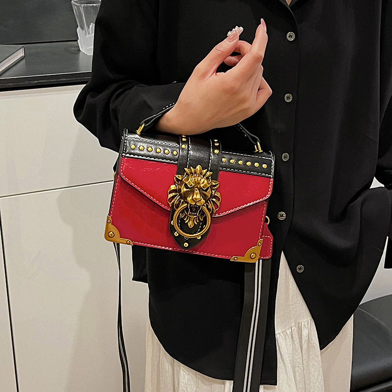 跨境bags新款潮流大气时尚女包欧美单肩斜挎包小众简约百搭小方包