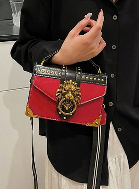 跨境bags新款潮流大气时尚女包欧美单肩斜挎包小众简约百搭小方包