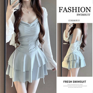 成人泳衣女高级感2025新款 绝美ins高颜值性感带胸垫纯欲泡温泉