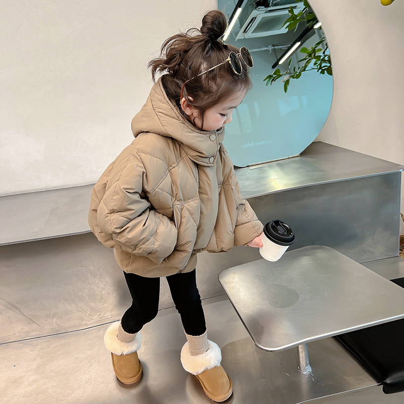 女童羽绒服冬季2025新款洋气女宝宝冬装小女孩棉服儿童秋冬款外套