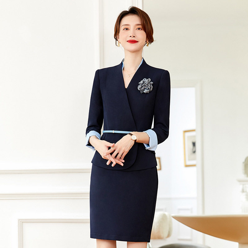 职业西装正装女售楼部酒店前台接待美容院制服工作服套装接待礼服