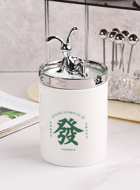 麻将馆烟灰缸创意个性潮流防飞灰