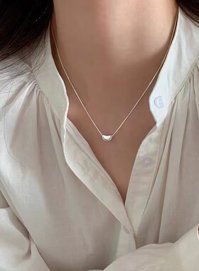 925镀银豆豆项链轻奢小众设计级感锁骨链2026新款爆款