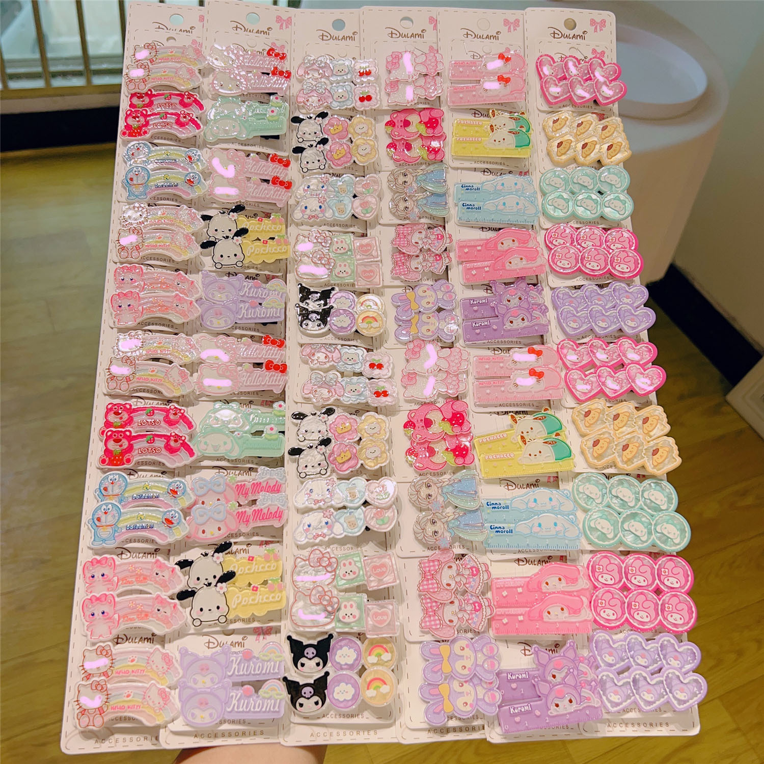 儿童饰品卡通公主对夹