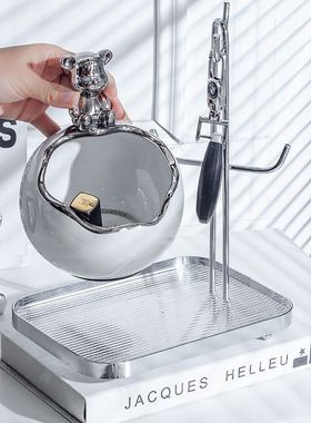 ins风钥匙收纳盒家居创意熊玄关鞋柜酒柜摆件装饰品家庭摆件收纳