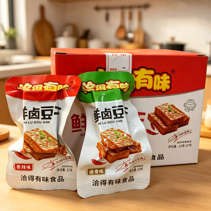 洽得有味厚豆干豆腐干香干子素肉湖南特产香辣解馋零食休闲食品小