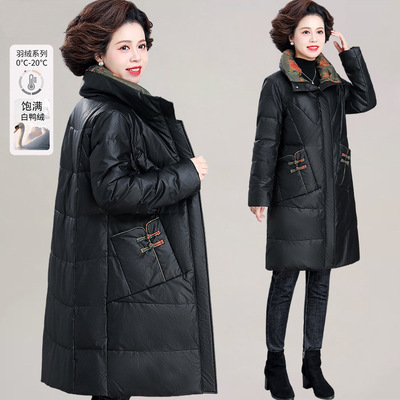 羽绒服外套中年2024年冬季厚款