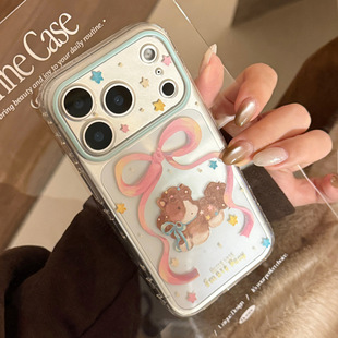 蝴蝶结小马新款苹果17手机壳2026马年iPhone16promax保护套防摔女款15透明潮牌卡通可爱13软壳14新年元气壳