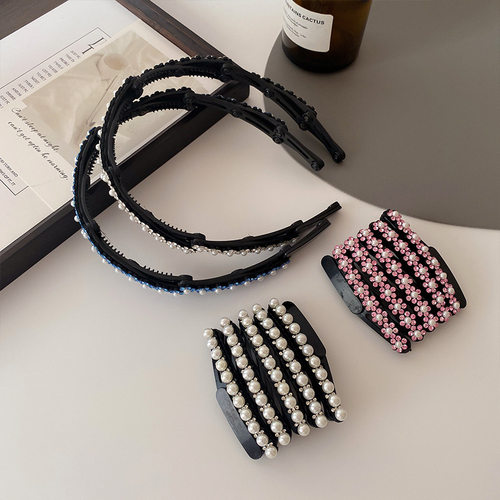 新款碎发夹洗脸防滑头箍颅顶压发