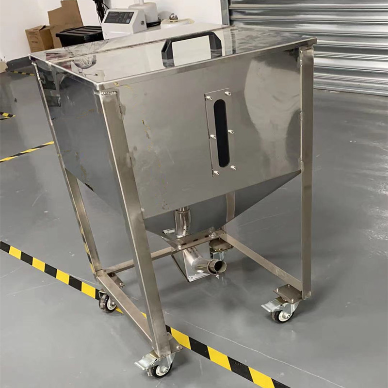 不锈钢储料桶塑料25kg500kg原料储存箱仓料周转储存箱 移动上料桶