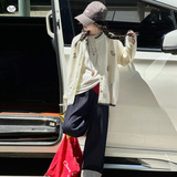 女童毛衣外套2025年秋季新款卡通针织开衫中大童休闲长袖上衣春秋，童装毛衣，祺儿童装