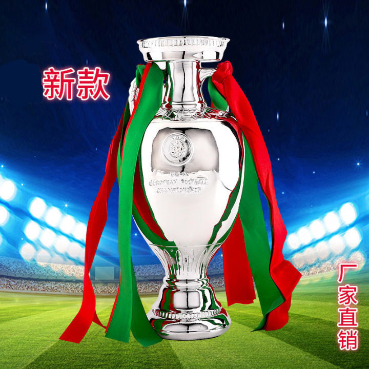 2024欧洲杯奖杯德劳内杯欧冠英超树脂足球奖杯彩票店会所球迷摆件