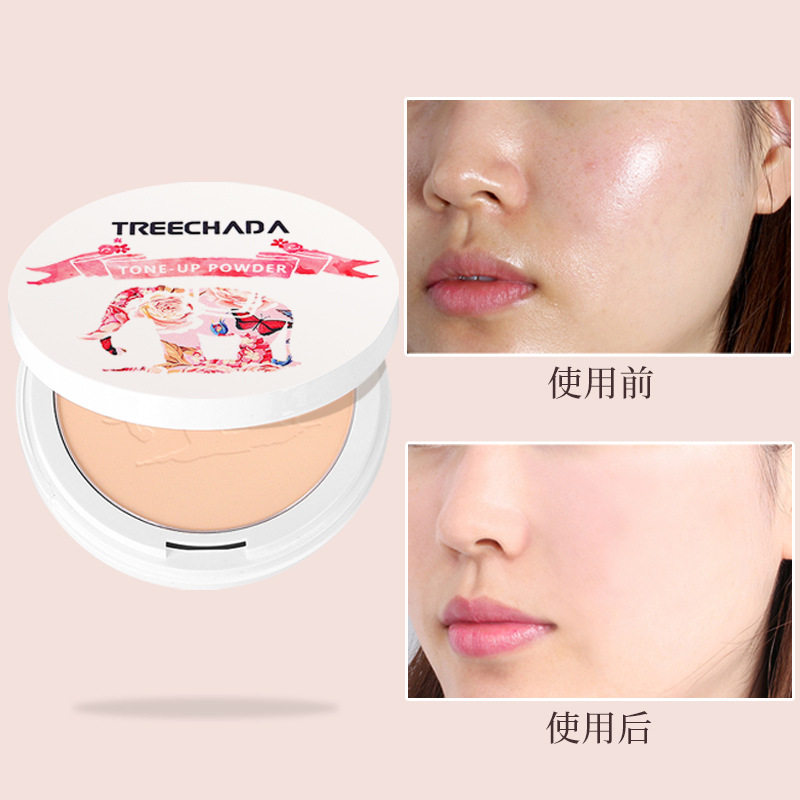 一般贸易 泰国TREECHADA晚安粉饼素颜散饼定妆粉持久遮瑕