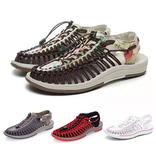 Men Women Hiking Shoes Zapatos Hombre Woven Colorful Sandals