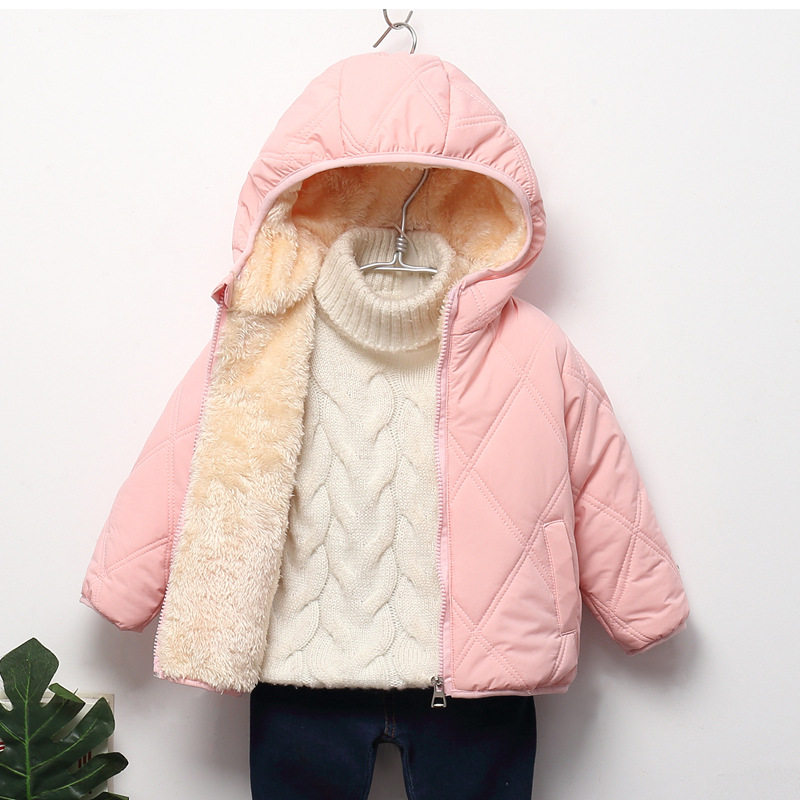 baby kids jackets winter thick coats warm cashmere outerwear图片