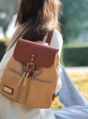 瑞典北欧风格级时尚洋气百搭双肩背包大容量潮流女学生书包