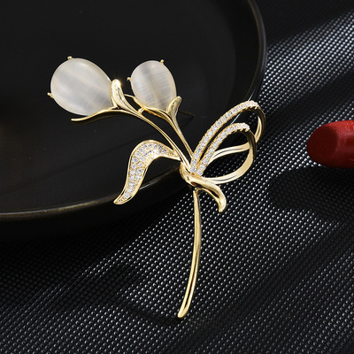 women brooch pin chest flower wicked sweater coat accessory