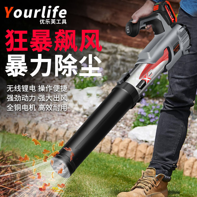 吹风机无刷进口锂电40V电动树叶大风力充电除尘清扫马路鼓风机