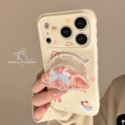AceCase面包小屋苹果17promax适用15手机壳iphone16磁吸支架14创意13韩式12软11